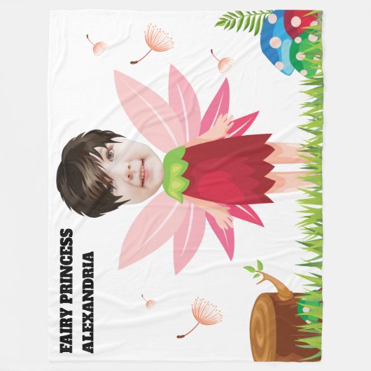 Magic Pixie Enchanted Fairy New Fun Kinder Fab Fleece Deken (Voorkant)
