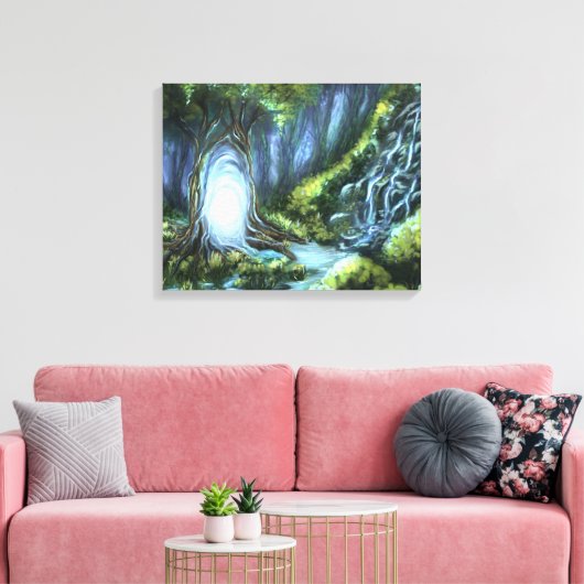 Magic Portal Canvas Afdruk (Insitu (Woonkamer))