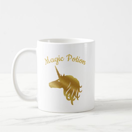 Magic Potion Gold Unicorn Mok (Links)