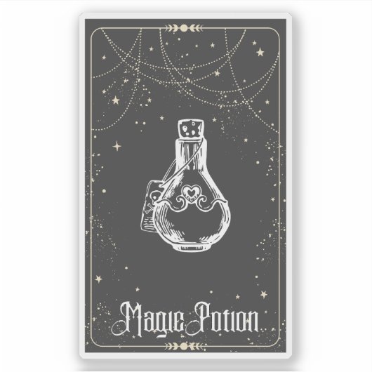Magic Potion kaart Sticker (Voorkant)