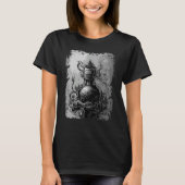 Magic Potion Occult Horror Illustratie Gothic Wit T-shirt (Voorkant)