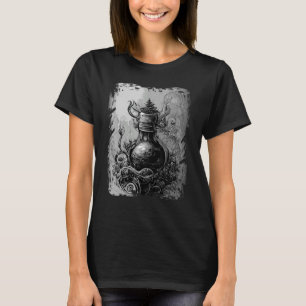 Magic Potion Occult Horror Illustratie Gothic Wit T-shirt