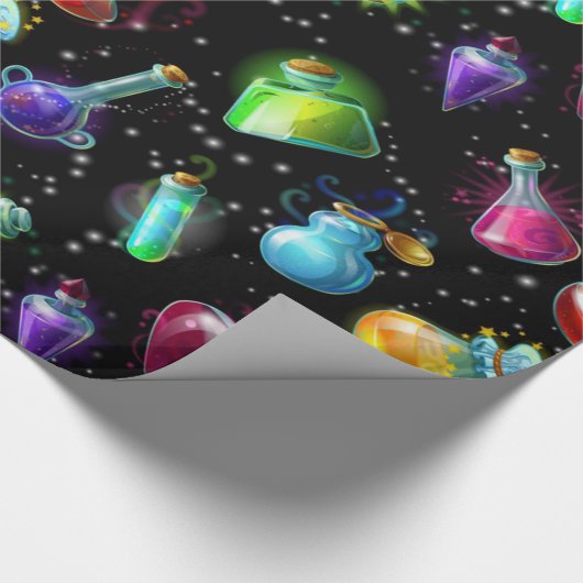 Magic Potions Pattern Cadeaupapier (Hoek)