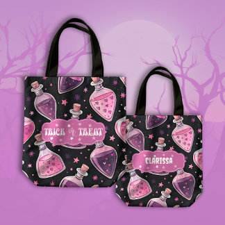 Magic Potions Roze en Paarse Trick or treat Tote Bag
