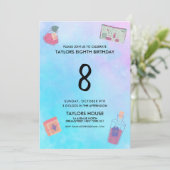 Magic Potions Waterverf 8ste verjaardagsfeest Kaart (Staand voorkant)