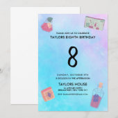 Magic Potions Waterverf 8ste verjaardagsfeest Kaart (Voorkant / Achterkant)