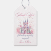 Magic Princess Castle Girl Verjaardagsfeestje Gift Cadeaulabel (Voorkant)