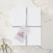 Magic Princess Castle Girl Verjaardagsfeestje Gift Cadeaulabel (Met Touw)