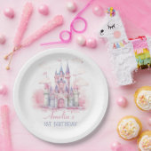 Magic Princess Castle Verjaardagspapier Bord (Feest)