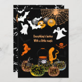 Magic Pumpkins Glow Halloween Ghosts Spooky Soiree Feestdagenkaart (Voorkant / Achterkant)