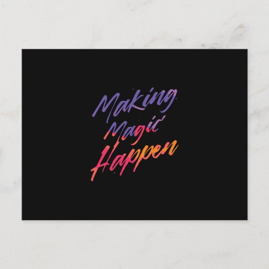 Magic Quote Briefkaart (Voorkant)