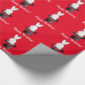 Magic Rabbit in a Pet Happy Birthday Cadeaupapier (Hoek)