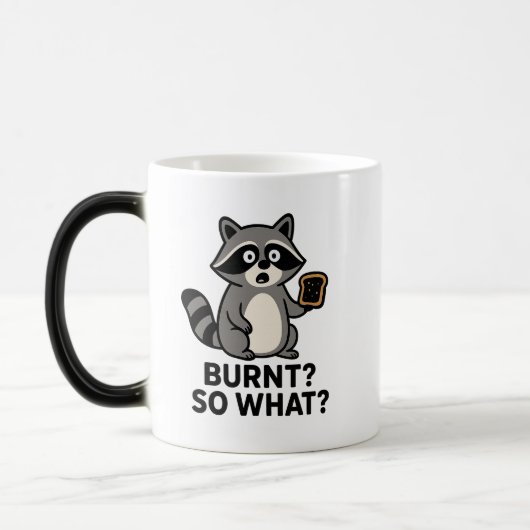Magic Raccoon Toast Mug – Heat Reveal Cute Animal  Magische Mok (Links)