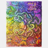 Magic Rainbow Fleece Blanket Deken (Voorkant)