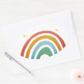 Magic Rainbow Ovale Sticker (Envelop)