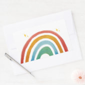 Magic Rainbow Rechthoekige Sticker (Envelop)