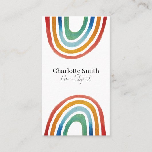 Magic Rainbow Visitekaartje (Voorkant)