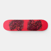 Magic Red Neon Bull onderweg - verbluffende Sterre Persoonlijk Skateboard (Horizontaal)