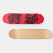 Magic Red Neon Bull onderweg - verbluffende Sterre Persoonlijk Skateboard (Horizontaal)