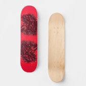 Magic Red Neon Bull onderweg - verbluffende Sterre Persoonlijk Skateboard (Voorkant)