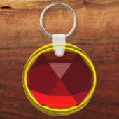 MAGIC RED RUBY GEMSTONE SLEUTELHANGER (Voorkant)
