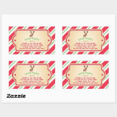 Magic Reindeer Food Sticker - Rechthoek