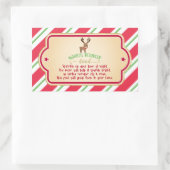 Magic Reindeer Food Sticker - Rechthoek