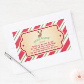 Magic Reindeer Food Sticker - Rechthoek (Envelop)