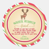 Magic Reindeer Food Sticker - Round (Voorkant)
