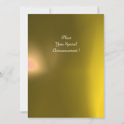 MAGIC RINGS,MONOGRAM-perkamentgeel Kaart (Achterkant)