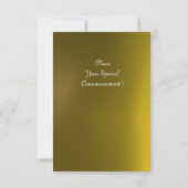 MAGIC RINGS,MONOGRAM rsvp gem geel ijs Kaart (Achterkant)