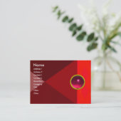 MAGIC RUBY, helder levendig rood roze Visitekaartje (Staand voorkant)