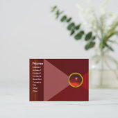 MAGIC RUBY, helder levendig rood Visitekaartje (Staand voorkant)