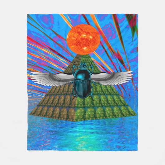 Magic Scarab Fleece Blanket (Voorkant)