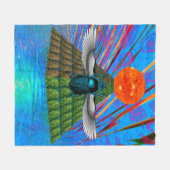 Magic Scarab Fleece Blanket (Voorkant (Horizontaal))