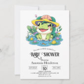 Magic Schattige Frog Baby shower Kaart (Voorkant)