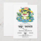 Magic Schattige Frog Baby shower Kaart (Voorkant / Achterkant)