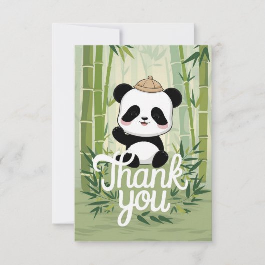 Magic Schattige Panda Bedankkaart (Voorkant)