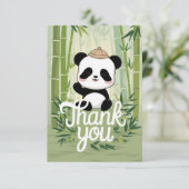 Magic Schattige Panda Bedankkaart (Staand voorkant)