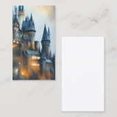 Magic School Castle Waterverf Visitekaartje (Voorkant / Achterkant)