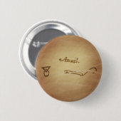 Magic Seal Angel Anael Bescherming Magic Charms Ronde Button 5,7 Cm (Voorkant /achterkant)