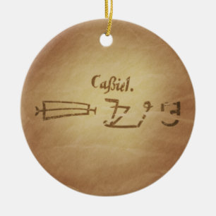 Magic Seal Angel Cassiel Protection Magic Charms Keramisch Ornament