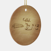 Magic Seal Engel Cassiel Bescherming Magic Charms Keramisch Ornament (Rechts)