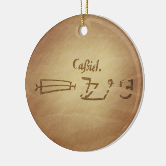 Magic Seal Engel Cassiel Bescherming Magic Charms Keramisch Ornament (Links)