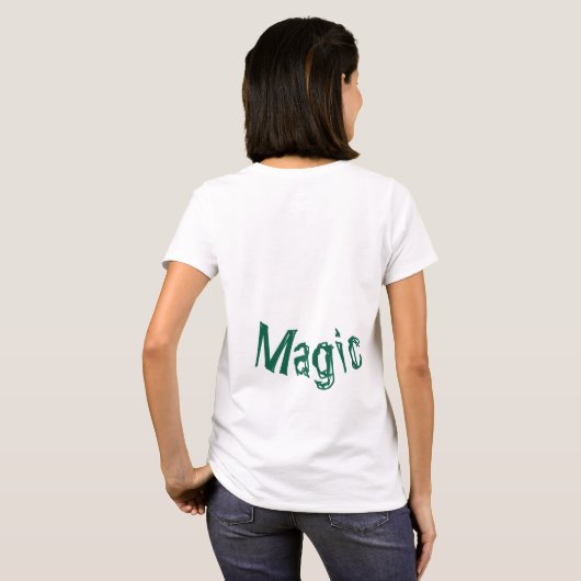 Magic Shaman Face Mage Enchantress Art T-Shirt (Achterkant volledig)