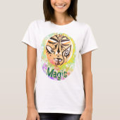 Magic Shaman Face Mage Enchantress Art T-Shirt (Voorkant)