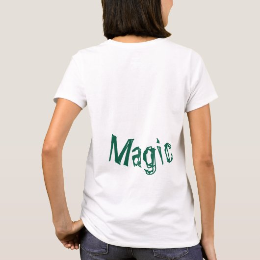 Magic Shaman Face Mage Enchantress Art T-Shirt (Achterkant)