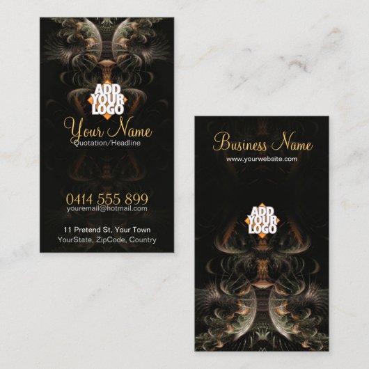 Magic Shell Fractal Visitekaartje (Voorkant / Achterkant)