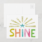 Magic Shine Briefkaart (Voorkant / Achterkant)