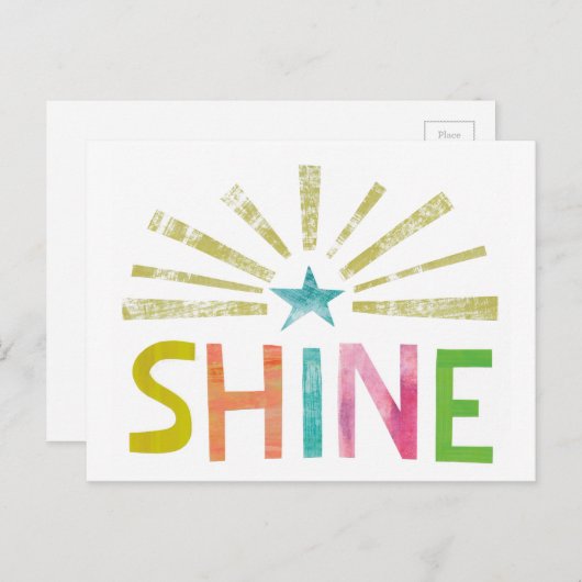 Magic Shine Briefkaart (Voorkant / Achterkant)